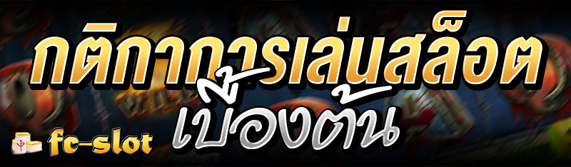 กติกาการเล่นสล็อตเบื้องต้น 